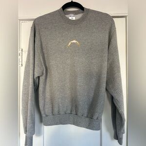Women’s grey chargers sweatshirt